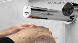 Mediclinics All-in-One, falra szerelhető csap, kézszárító, szappanadagoló szett