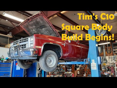 A New Square Body C10 Build Begins! Blue Print 350 Chevy Powered long bed project!
