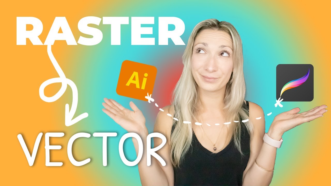 HOW TO VECTORIZE A PROCREATE ILLUSTRATION IN ADOBE ILLUSTRATOR | 5 minutes tutorial