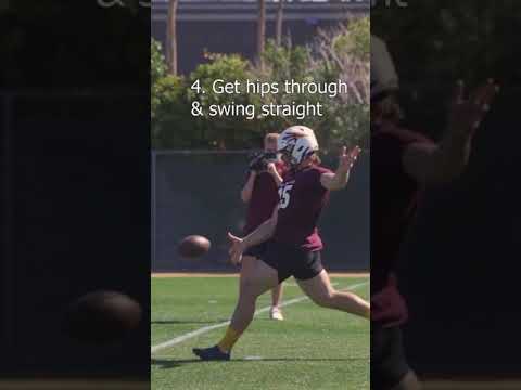 SLOMO PUNT by ALL-PAC12 Punter (How to Punt a Football in 5 EASY Steps)