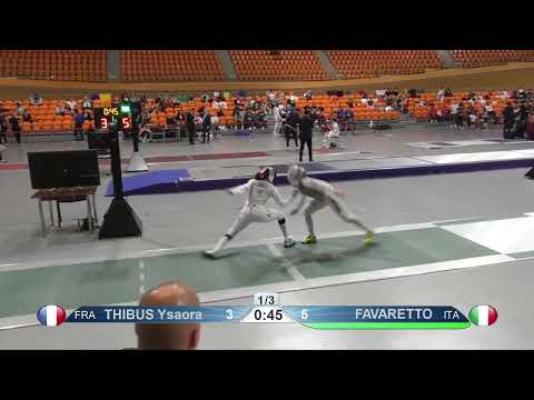 2023 1450 T16 06 F F Individual Plovdiv BUL ZCH GREEN THIBUS FRA vs FAVARETTO ITA