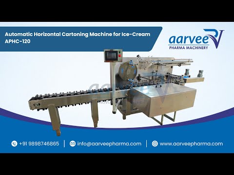 Automatic Cartonator Machine for Ice-Cream Candy | Food Cartoning Machine | Horizontal Cartoner