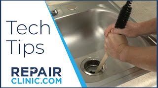 Use A Wood Handle to Unjam Garbage Disposal - Tech Tips from Repair Clinic