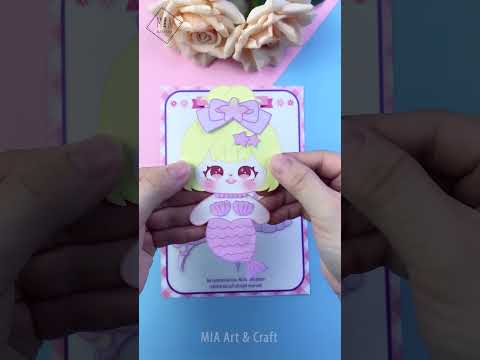 Cute Paper Dolls Dress Up / Paper Doll & Clothes / Paper Dolls & Crafts / Easy Craft - YouTube