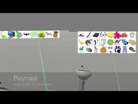 Thumbnail for 'A Comparison of Virtual Reality Menu Archetypes: Raycasting, Direct Input, and Marking Menus'