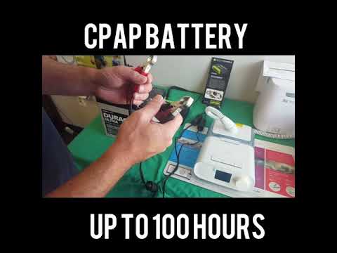 How to connect a dreamstation cpap to a battery backup