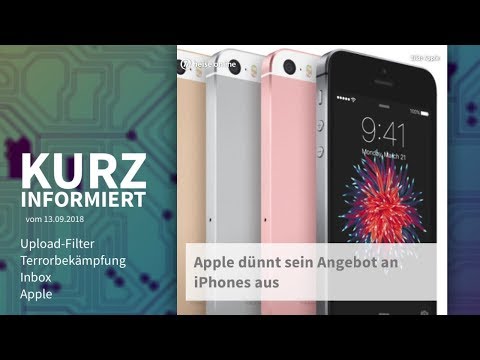 Upload-Filter, Terrorbekämpfung, Inbox, Apple | Kurz informiert vom 13.09.2018: