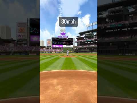 Here’s what a 40mph to 100mph FASTBALL looks like in WIN 👀 #shortsfeed #baseball #virtualreality