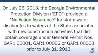 preview picture of video 'Georgia NPDES Update - Development Permitting - Athens GA'