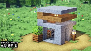 ⚒️ Minecraft : How To Build a Small Survival House_[마인크래프트 건축 : 소형 생존 집 만들기]