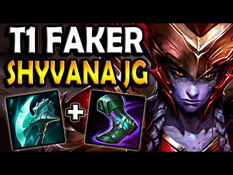 T1 Faker SHYVANA Jungle vs NIDALEE - Patch 11.2 Ranked Korea ✅
