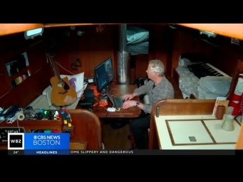 What it's like to live on a boat in Boston during the winter
