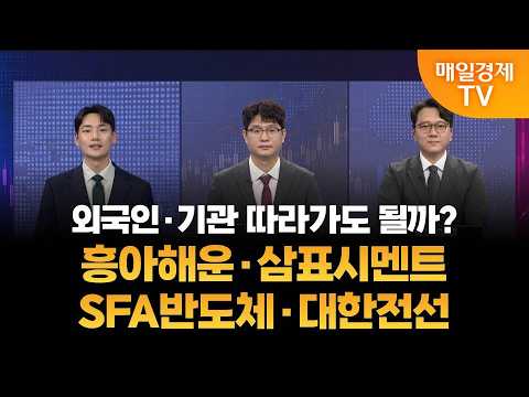 [큰손의 선택] 흥아해운·삼표시멘트·SFA반도체·대한전선 / 김태성 본부장, 홍운기 대표