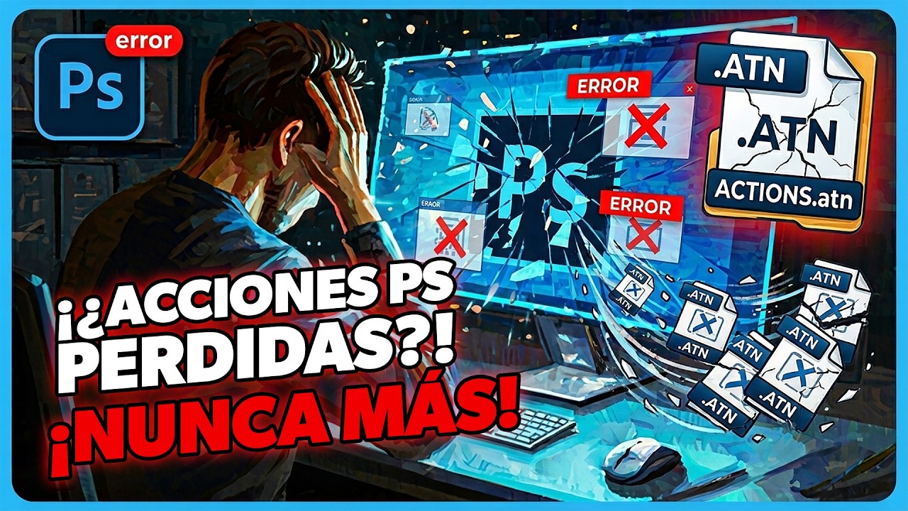 🤯 Cómo NO perder tus acciones aunque Photoshop falle 😱