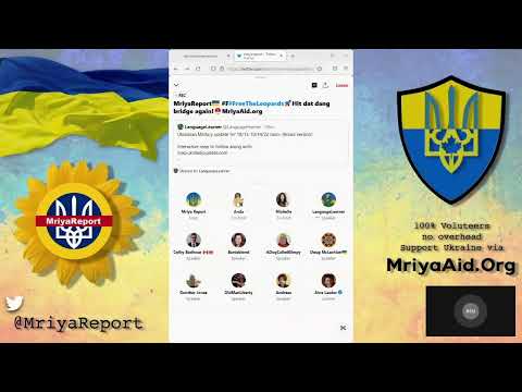 MriyaReport 15 OCT Russia Invades Ukraine Twitter Space Rebroadcast.