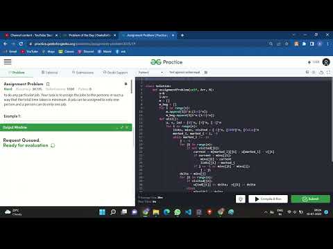 Geeksforgeeks Daily Pod Assignment Problem In Python