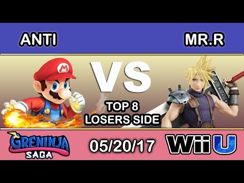 2GGC: Greninja Saga - IMT | ANTi (Mario) Vs. Mr.R (Cloud) - Top 8 Losers Side - Smash Wii U