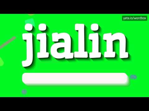 JIALIN - HOW TO PRONOUNCE IT!?