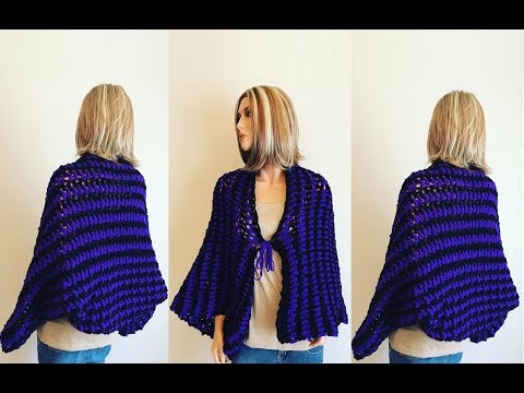 How to Crochet a Open Front Sweater Pattern #797│by ThePatternFamily