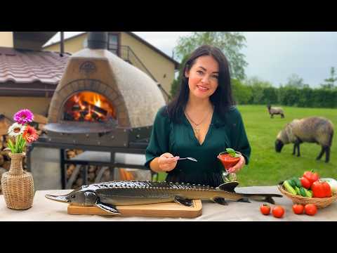 Uczta z owocami morza i mięsem gotowana na otwartym ogniu! 😊👌