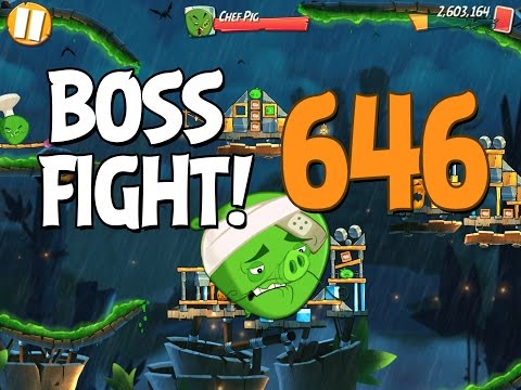 Angry Birds 2 Boss Fight 88! Chef Pig Level 646 Walkthrough - iOS, Android