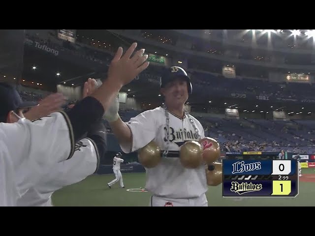 【2回裏】2試合連続ホームラン!! バファローズ・杉本裕太郎が先制弾を放つ!! 2022年7月6日 オリックス・バファローズ 対 埼玉西武ライオンズ