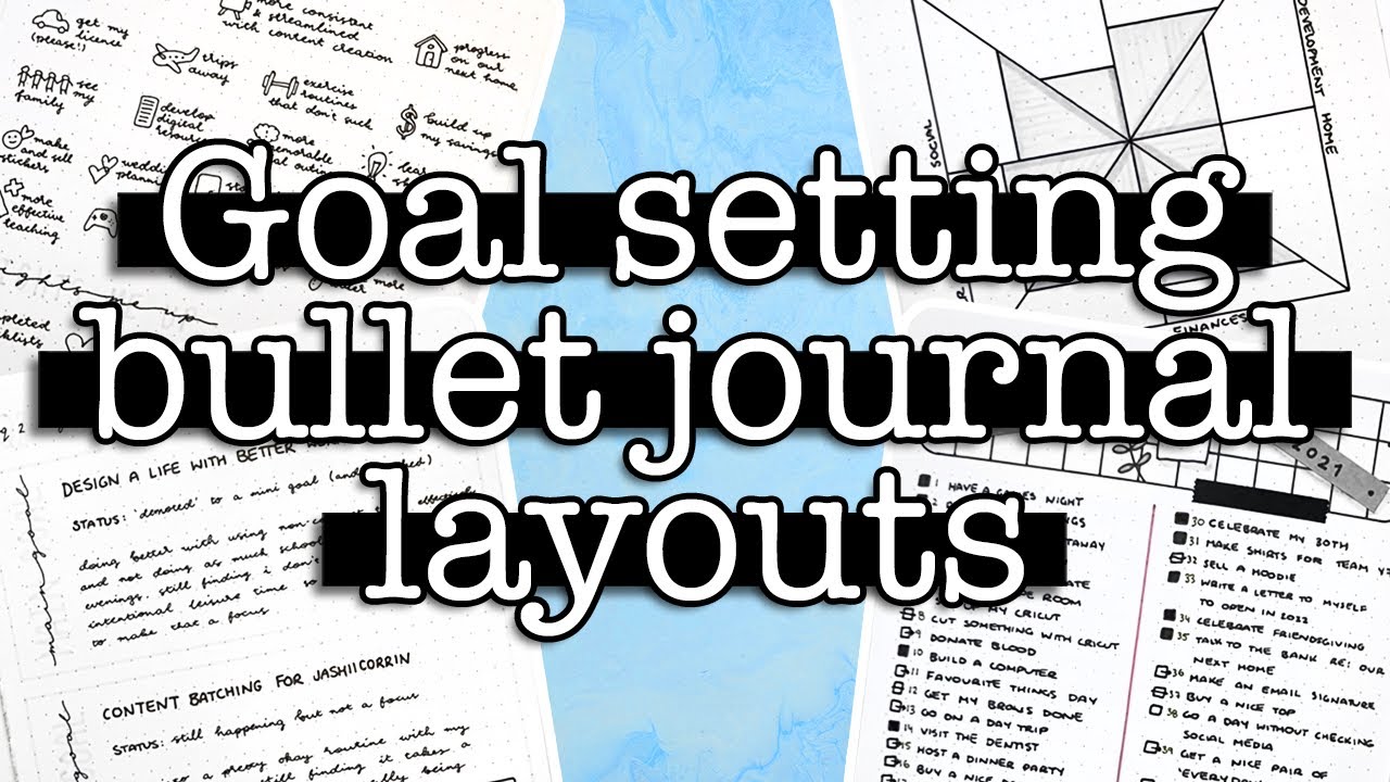 12 Goal Setting and Planning Layouts 💜  Bullet journal ideas