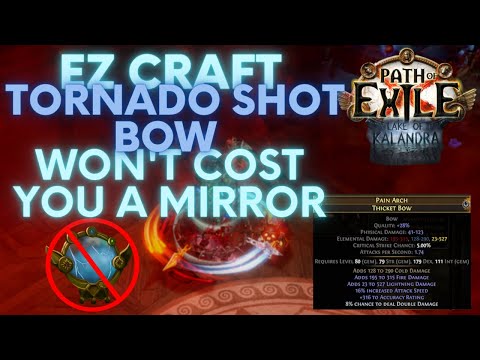 PoE 3.19-3.23: How to craft your ENDGAME Tornado Shot or Lightning Arrow Bow.