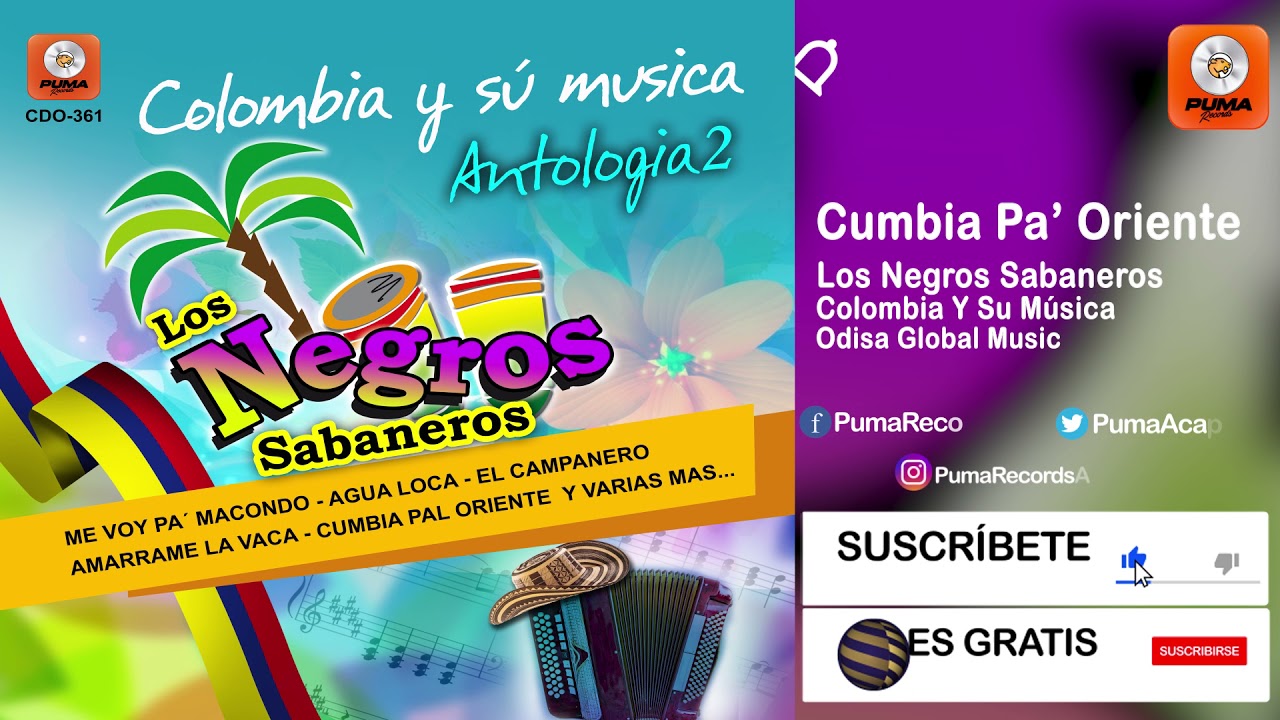 Cumbia Pa' Oriente - Los Negros Sabaneros - Colombia Y Su Música - Antología 2 - Odisa Global Music