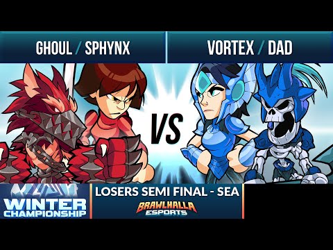 Ghoul & Sphynx vs Vortex & Dad - Losers Semi Final - Winter Championship SEA 2v2 1