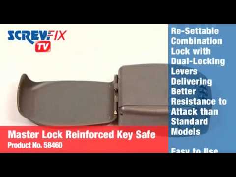 Screwfix Master Lock Reinforced Combination Key Safe