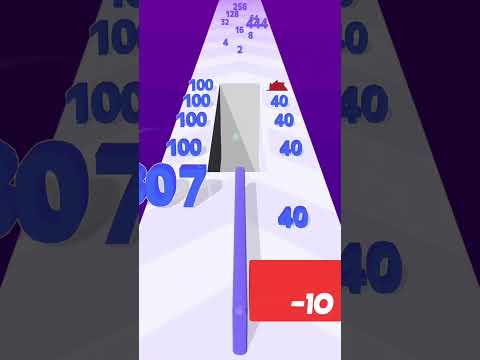 Nearly fallen - Number Merge Run 3D lv29 #mathgame #numberrunmerge3dmath