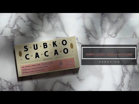 Unboxing White Chocolate from Subko Cacao: Vanilla White Bar |Milky Bar Reimagined with Kerala Cacao