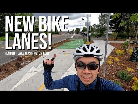 New Renton Lake Washington Loop Bike Lanes [Logan Ave to Rainier Ave][Seattle Bike Infrastructure]