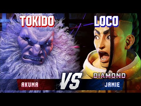 SF6 - TOKIDO (Akuma) vs LOCO03 (Jamie) - High Level Gameplay
