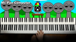 Incredibox Sprunki Mr. Fun Computer Sound on Piano