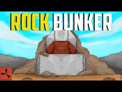 I built an unraidable ROCK BUNKER base in RUST | SOLO SURVIVAL