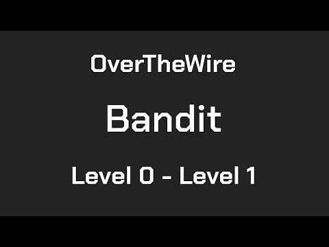 OverTheWire Bandit Level 0 - Level 1