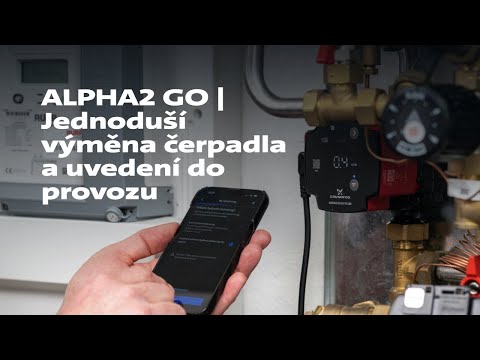 ALPHA2 GO | Jednoduší výměna čerpadla a uvedení do provozu