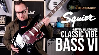 Video thumbnail for Squier Classic Vibe Bass VI - What is it, and how do you use it? Demo and Overview! by The Music Zoo