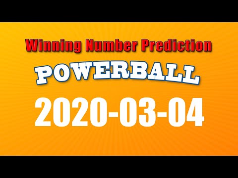 Winning numbers prediction for 2020-03-04|U.S. Powerball