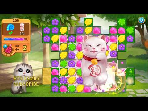 MEOW MATCH LEVEL 156 WITH BONUS OASIS DECORATING HD 1080P