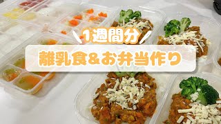 ((1週間分))離乳食&冷凍お弁当作り/vlog