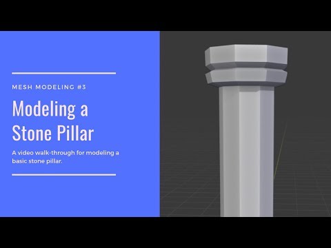 Modeling a Pillar [Blender 2.8]