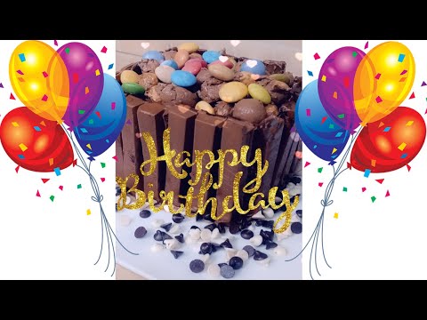 Birthday Cake with Kitkat Cadbury Smarties || Najla Asghar in Kitchen