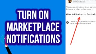 How to Turn On Marketplace Notifications on Facebook