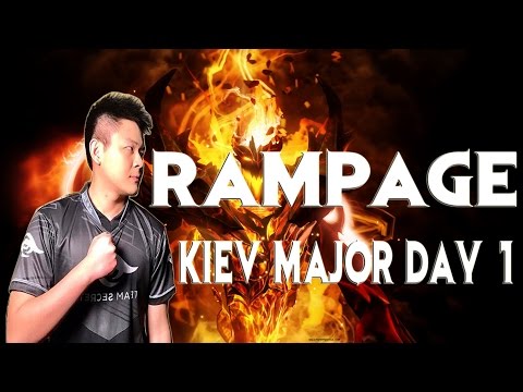 Midone Shadow Fiend Kiev Major First Day , First game ,First RAMPAGEEEEEEE!