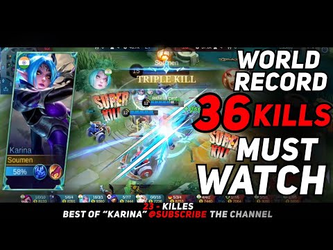 36 Kill ! KARINA Brutal Magic damage  gameplay| Top Global | Karina Best Build 2022