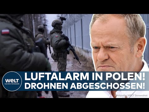 UKRAINE-KRIEG: Luftalarm! Polen schießt mutmaßlich russische Drohnen ab!