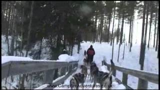 preview picture of video 'Campfire Frontier Husky Safari, Finland'